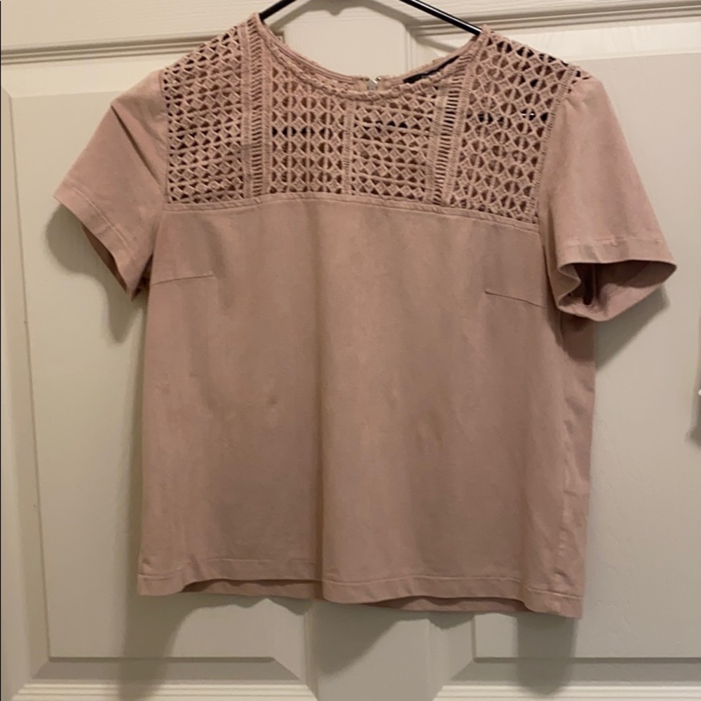 Forever 21 crop velvet tee
